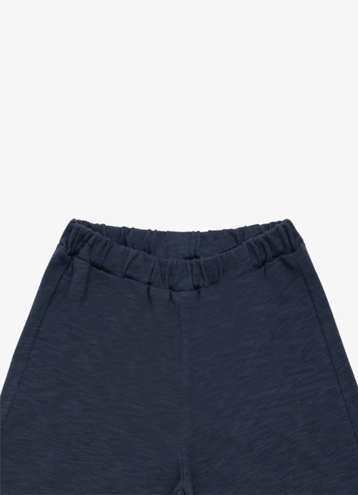 Donsje Amsterdam Hoyien wide fit broek van katoen - detail 3 donkerblauw