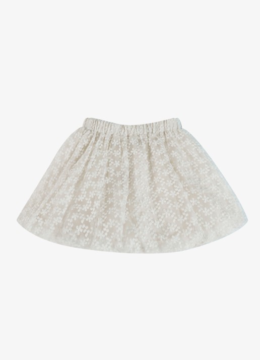 Donsje Amsterdam Ilea mini rok in katoenblend - achterkant 6 wit