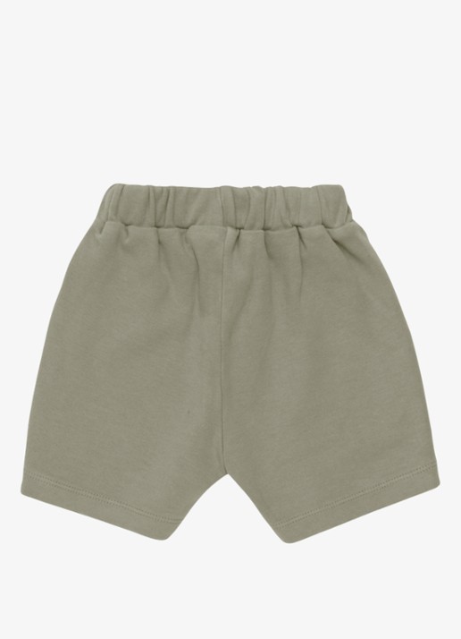 Donsje Amsterdam Ithri Bear straight fit korte joggingbroek van katoen - achterkant 2 groen