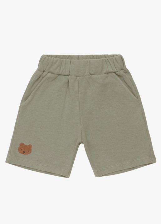 Donsje Amsterdam Ithri Bear straight fit korte joggingbroek van katoen