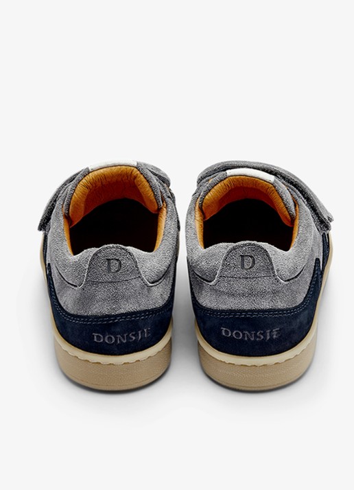 Donsje Amsterdam Ivalo sneaker van leer - achterkant 9 lichtblauw