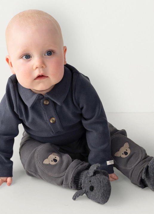 Donsje Amsterdam Joek Trousers | Koalas - voorkant 3 grijs