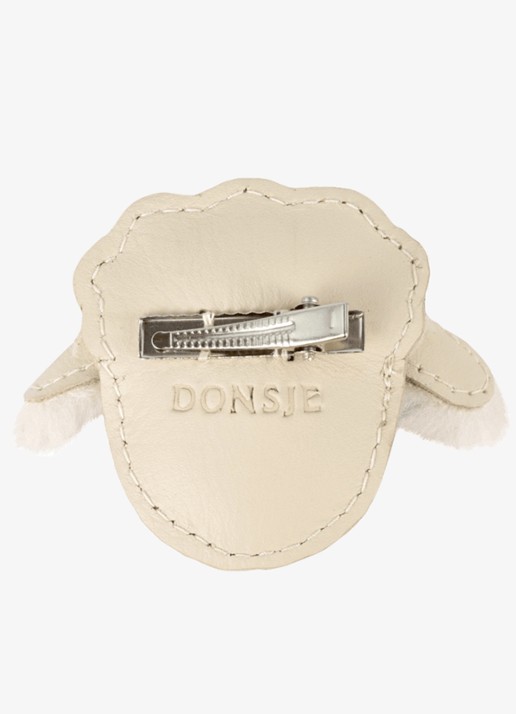 Donsje Amsterdam Josy Exclusive Hairclip | Lammy - achterkant 4 beige