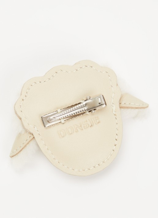 Donsje Amsterdam Josy Exclusive Hairclip | Lammy - detail beige