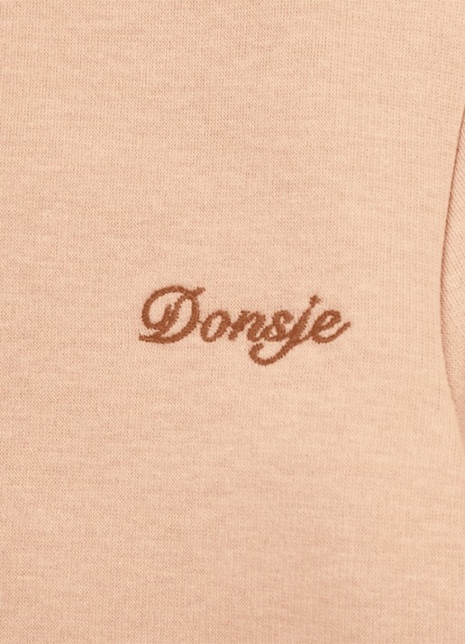 Donsje Amsterdam Jotte longsleeve met logoborduring - detail 2 roze