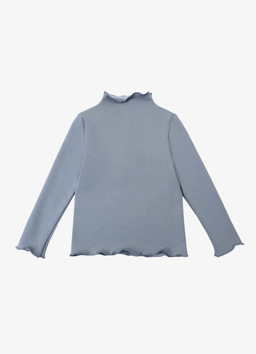 Donsje Amsterdam Jotte longsleeve met logoborduring - achterkant 3 blauw