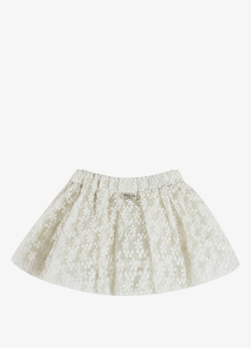 Donsje Amsterdam Justine rok met broderie - achterkant 2 wit