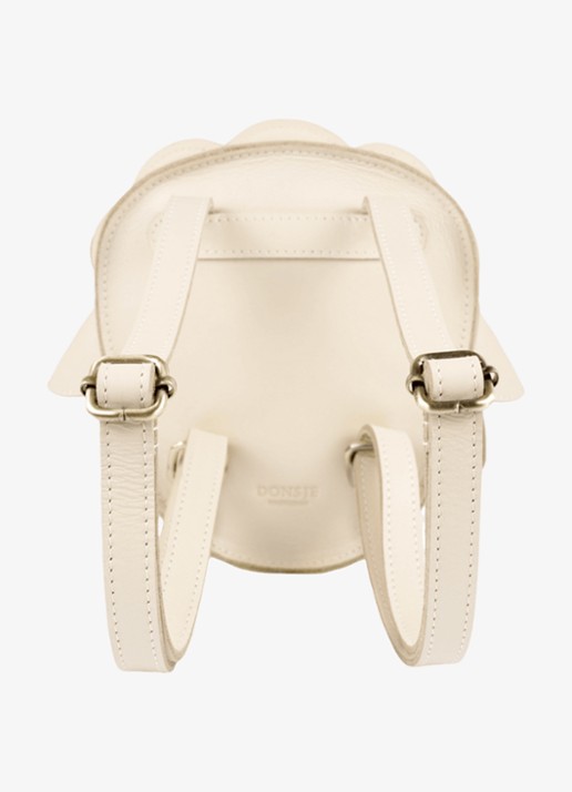 Donsje Amsterdam Kapi Exclusive Backpack | Lammy - achterkant creme