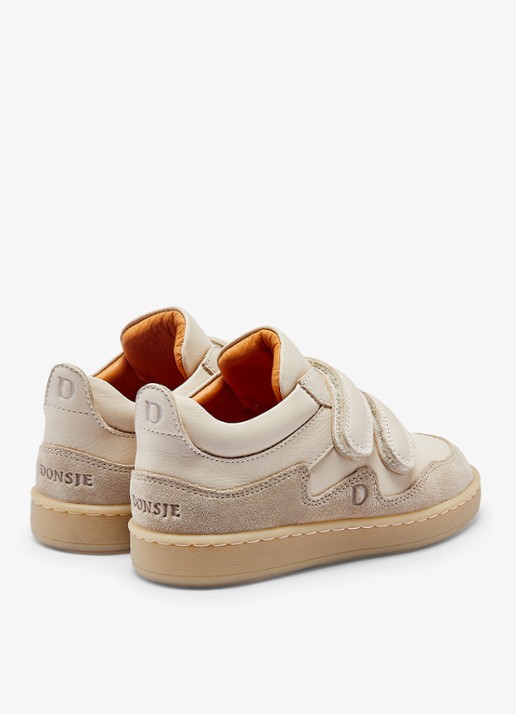 Donsje Amsterdam Kesio sneaker van leer - detail 3 gebroken wit