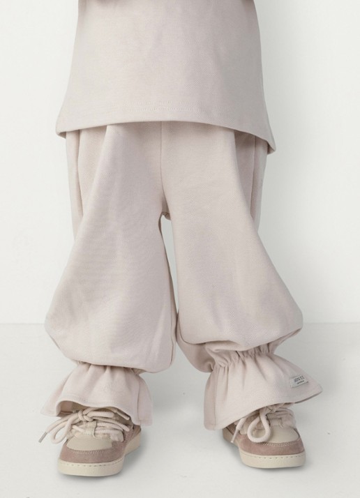 Donsje Amsterdam Lindelwa broek met logo - voorkant 2 lavendel