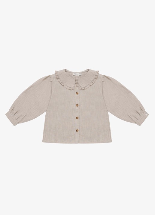Donsje Amsterdam Luikje blouse in linnenblend