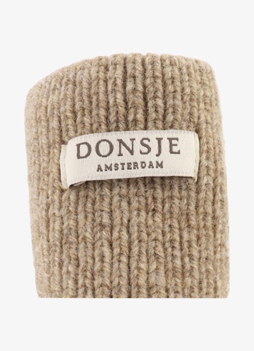 Donsje Amsterdam Maicer babyslofje van merino wol - detail 3 bruin