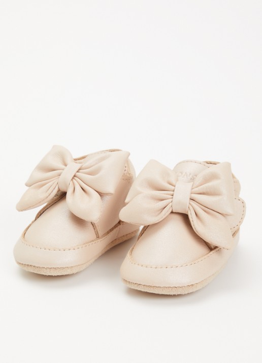 Donsje Amsterdam Mileau babyschoentje van leer - voorkant 4 roze