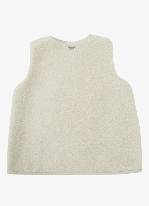 Donsje Amsterdam Monty Gilet - achterkant 6 gebroken wit