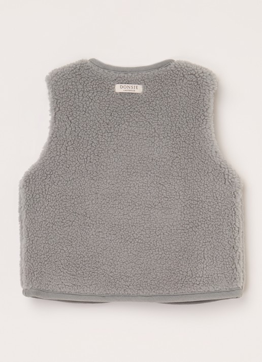 Donsje Amsterdam Monty Gilet - achterkant 6 grijs