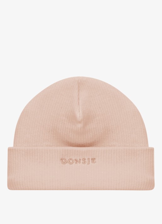 Donsje Amsterdam Muts met logo - achterkant 2 oudroze