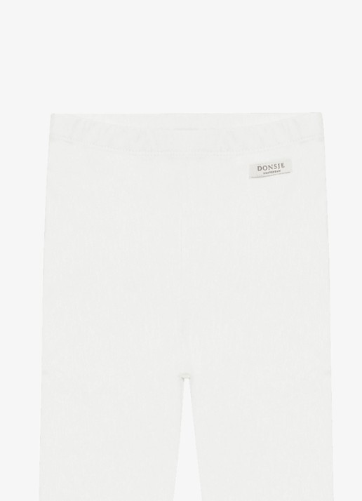 Donsje Amsterdam Nienja legging met logo - detail 2 gebroken wit