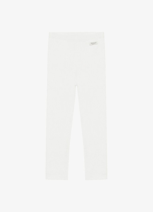 Donsje Amsterdam Nienja legging met logo - voorkant 3 gebroken wit