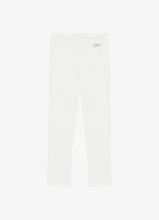 Donsje Amsterdam Nienja legging met logo - voorkant 3 gebroken wit