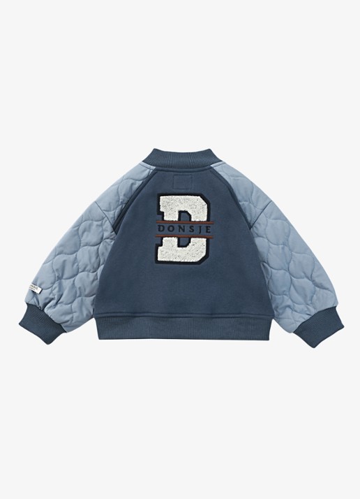 Donsje Amsterdam Noal jack met borduring - achterkant 2 royalblauw