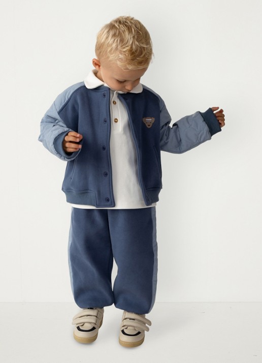 Donsje Amsterdam Noorien joggingbroek met steekzakken - voorkant 2 royalblauw