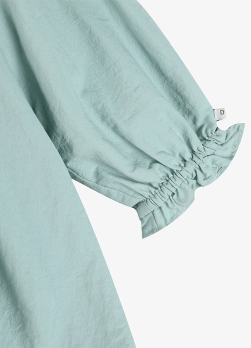 Donsje Amsterdam Nyari tuniekjurk met plooien - detail 2 blauw