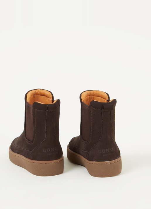 Donsje Amsterdam Ojeh chelsea boot van nubuck  - detail 3 donkerbruin