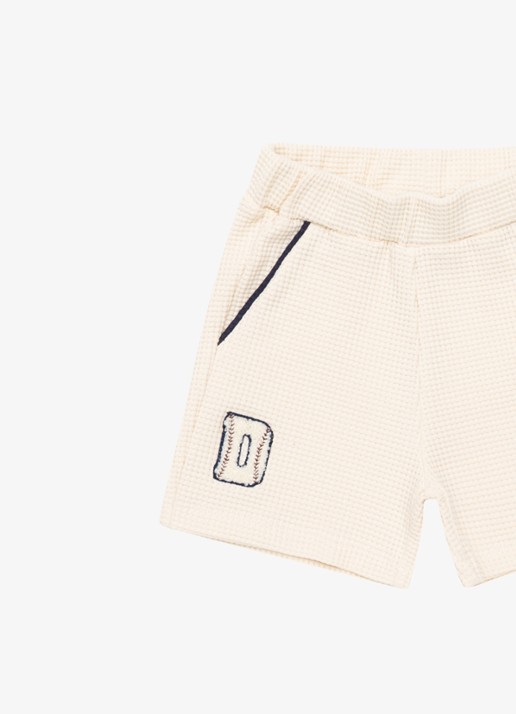 Donsje Amsterdam Petar korte broek met structuur - detail 6 beige