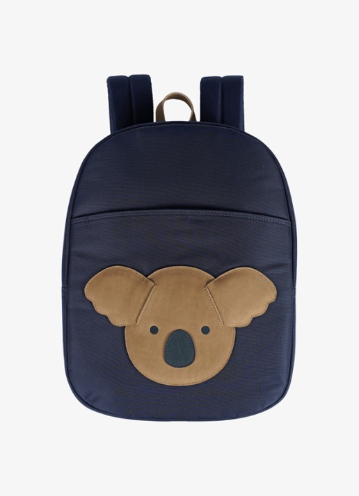 Donsje Amsterdam Pibbe Koala rugzak met leren details