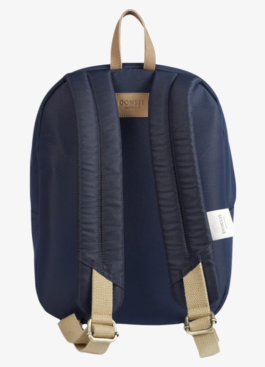 Donsje Amsterdam Pibbe rugzak met applicatie - achterkant 3 blauw