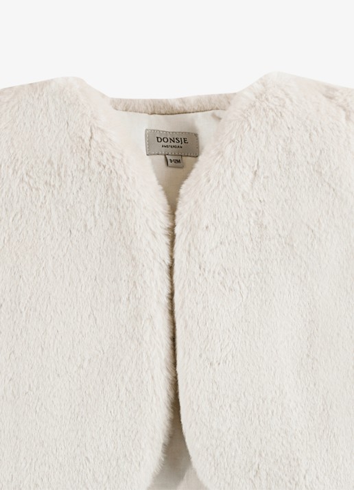 Donsje Amsterdam Pimmy Gilet - detail 4 creme