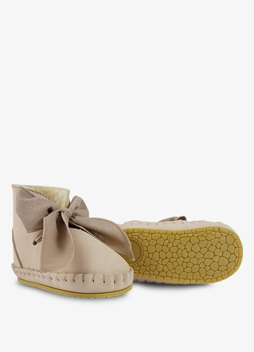 Donsje Amsterdam Pina Organza Lining babyschoentje van leer - detail 5 beige