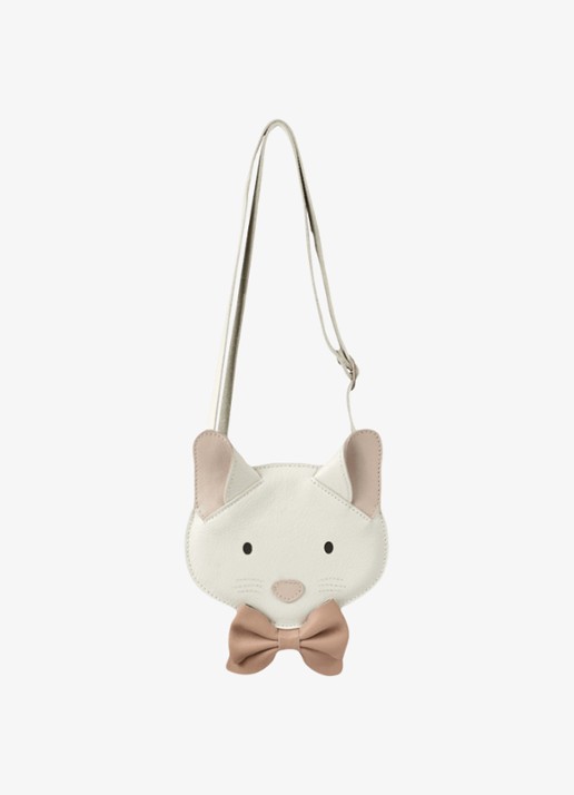 Donsje Amsterdam Pua crossbody tas  - achterkant gebroken wit
