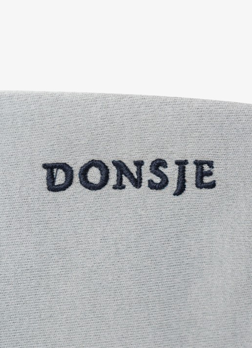 Donsje Amsterdam Remzie joggingbroek in katoenblend - detail 4 grijs