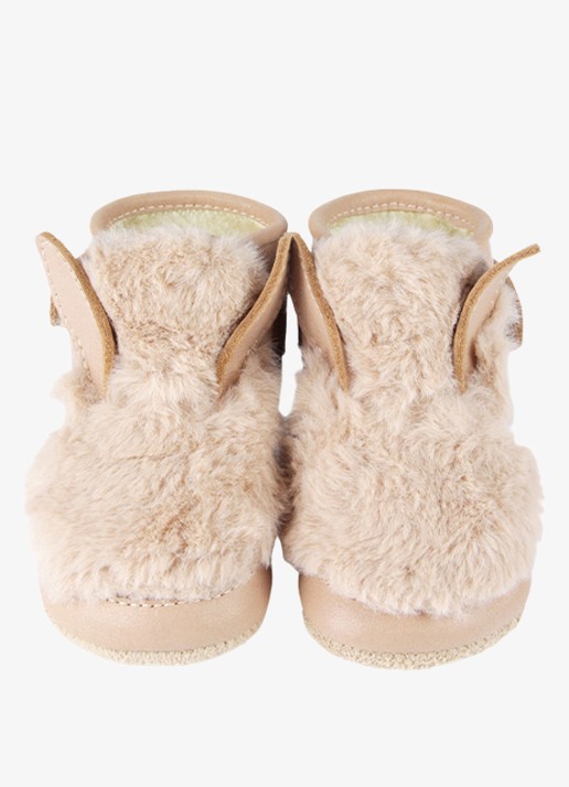 Donsje Amsterdam Richy Booties | Fluffy Bunny - detail 4 beige
