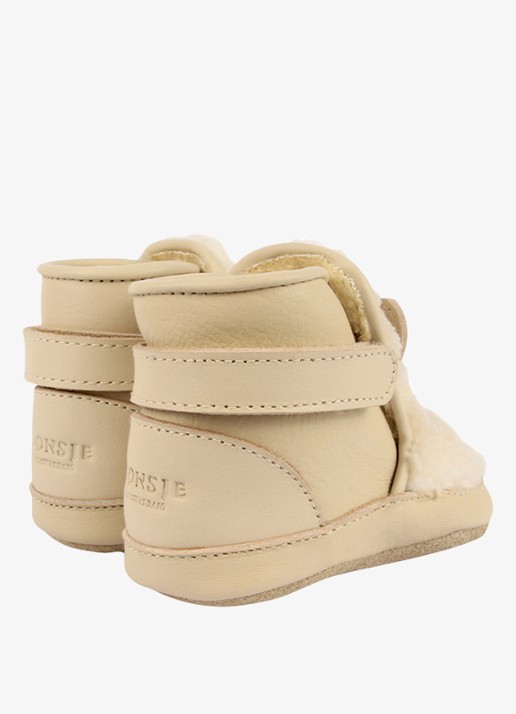 Donsje Amsterdam Richy Booties | Polar Bear - achterkant 4 creme
