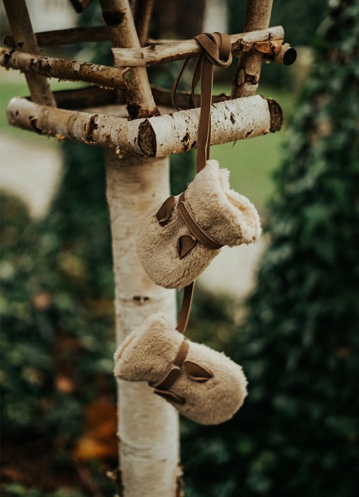 Donsje Amsterdam Richy Mittens | Alpaca - voorkant 2 beige