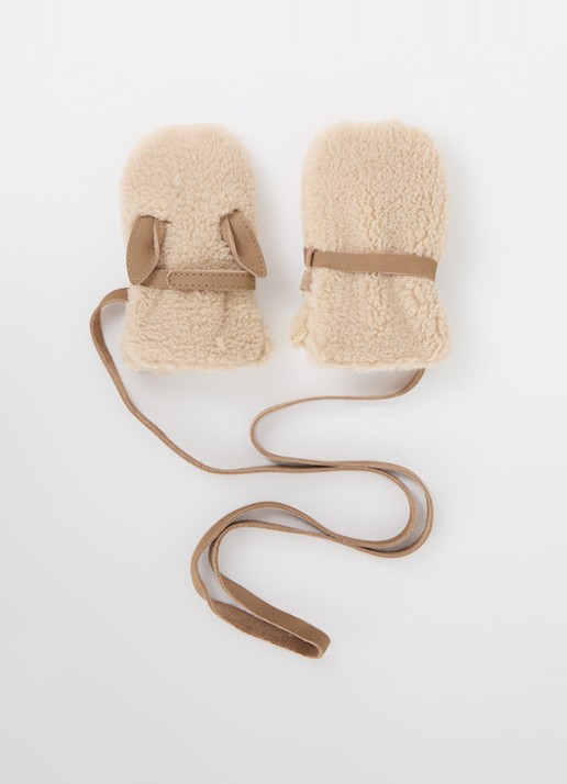 Donsje Amsterdam Richy Mittens | Alpaca - voorkant 3 beige