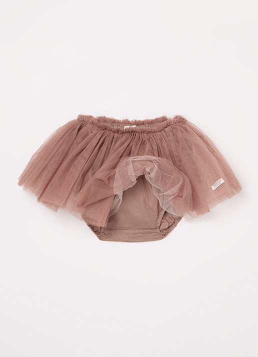Donsje Amsterdam Rieta Skirt - voorkant 3 taupe
