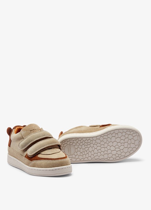 Donsje Amsterdam Rinou Bear sneaker van leer  - detail 3 taupe