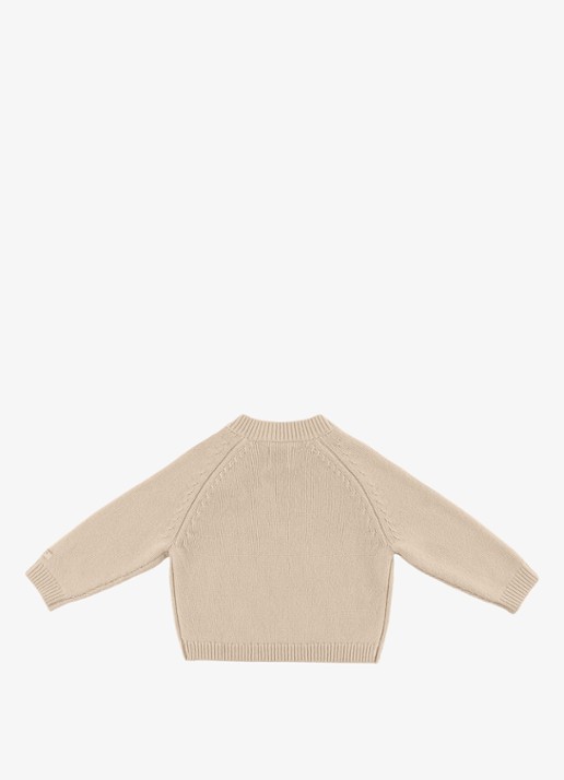 Donsje Amsterdam Sibbe Merino Wool Sweater | Unicorn - achterkant 6 gebroken wit