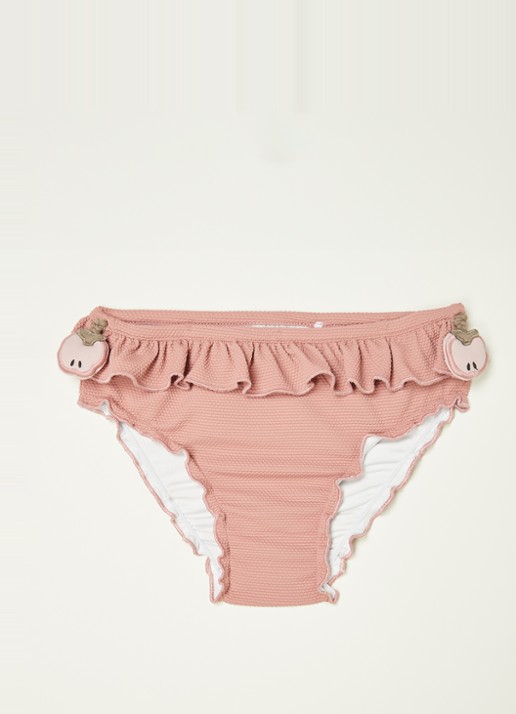 Donsje Amsterdam Sisi zwemslip met volant en structuur
