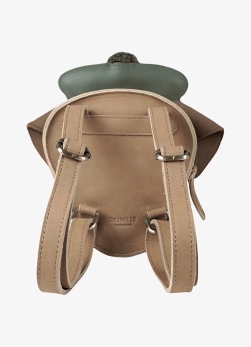 Donsje Amsterdam Stanzen Backpack | Terrier - achterkant 2 beige