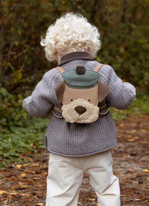 Donsje Amsterdam Stanzen Backpack | Terrier - voorkant 4 beige