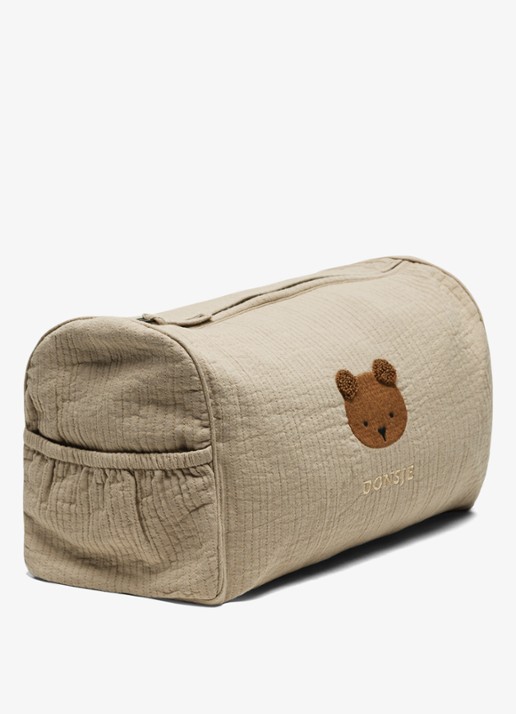Donsje Amsterdam Tebbe Washbag | Bear - detail 4 taupe