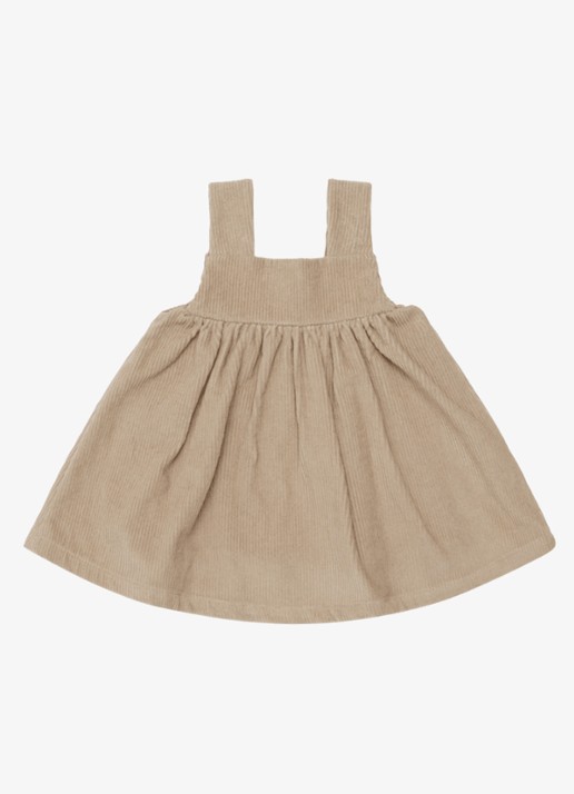 Donsje Amsterdam Thewa jurk van corduroy - detail 4 beige