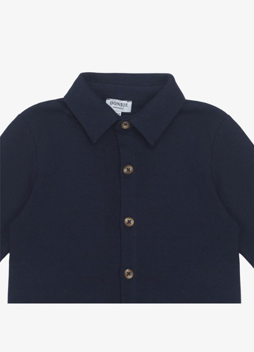 Donsje Amsterdam Touten Shirt - detail 3 donkerblauw