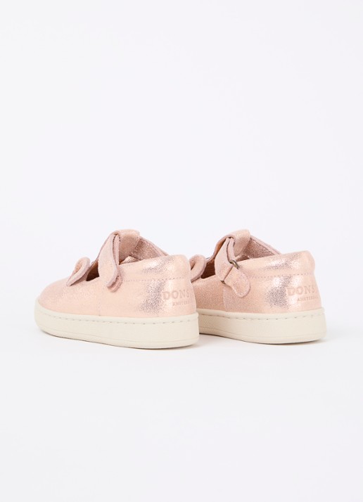 Donsje Amsterdam Unicorn slip-on van leer met metallic finish - achterkant metallic