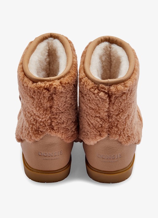 Donsje Amsterdam Wadou Boots | Alpaca - achterkant beige