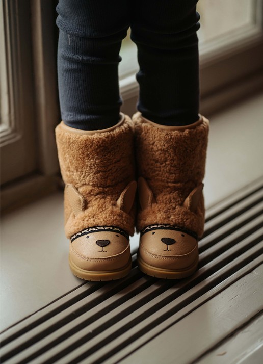 Donsje Amsterdam Wadou Boots | Alpaca - voorkant 3 beige